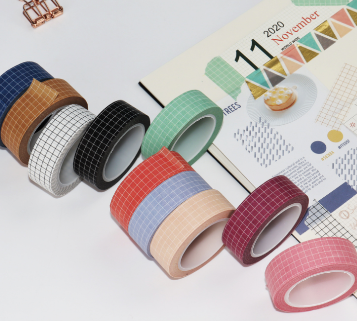 Wholesale Custom Design Printed Masking Grid  Washi Tape