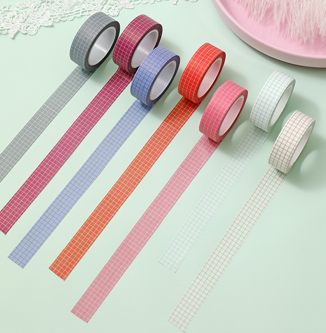 Wholesale Custom Design Printed Masking Grid  Washi Tape