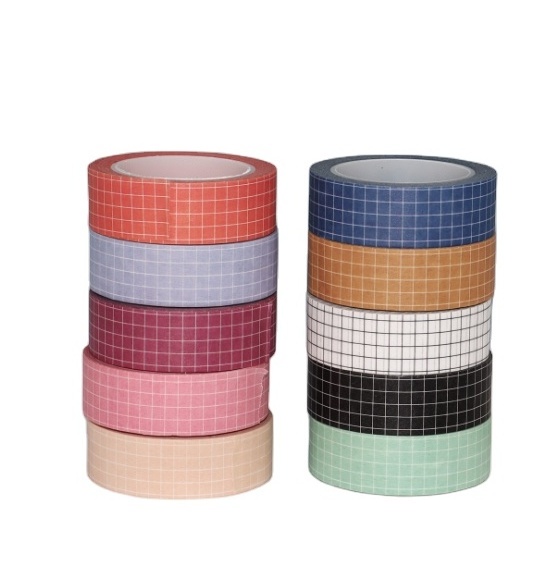 Wholesale Custom Design Printed Masking Grid  Washi Tape