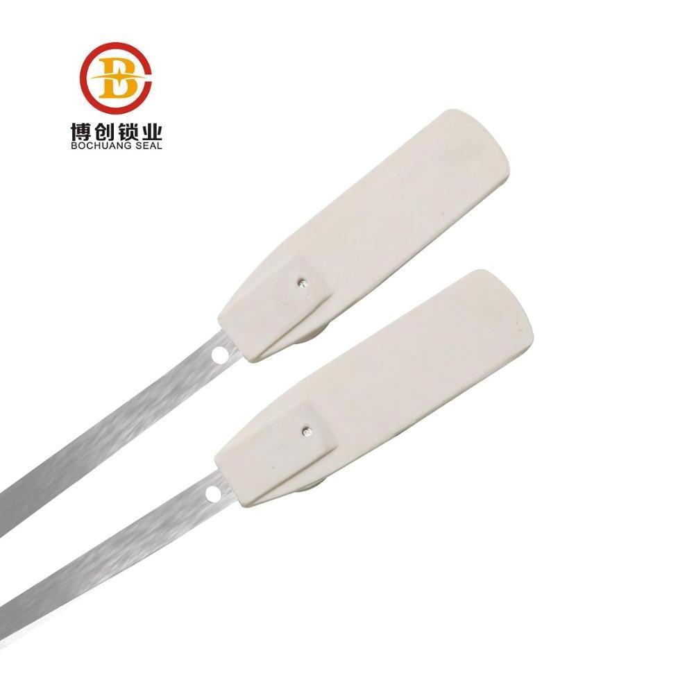 BCS106 high security one time used container door anti tamper security metal strip seal