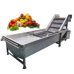 Commercial  Fruit And Vegetable Washer Cleaning Bubble Carrot Cassava Apple Washing Machine cassava cleaning machine