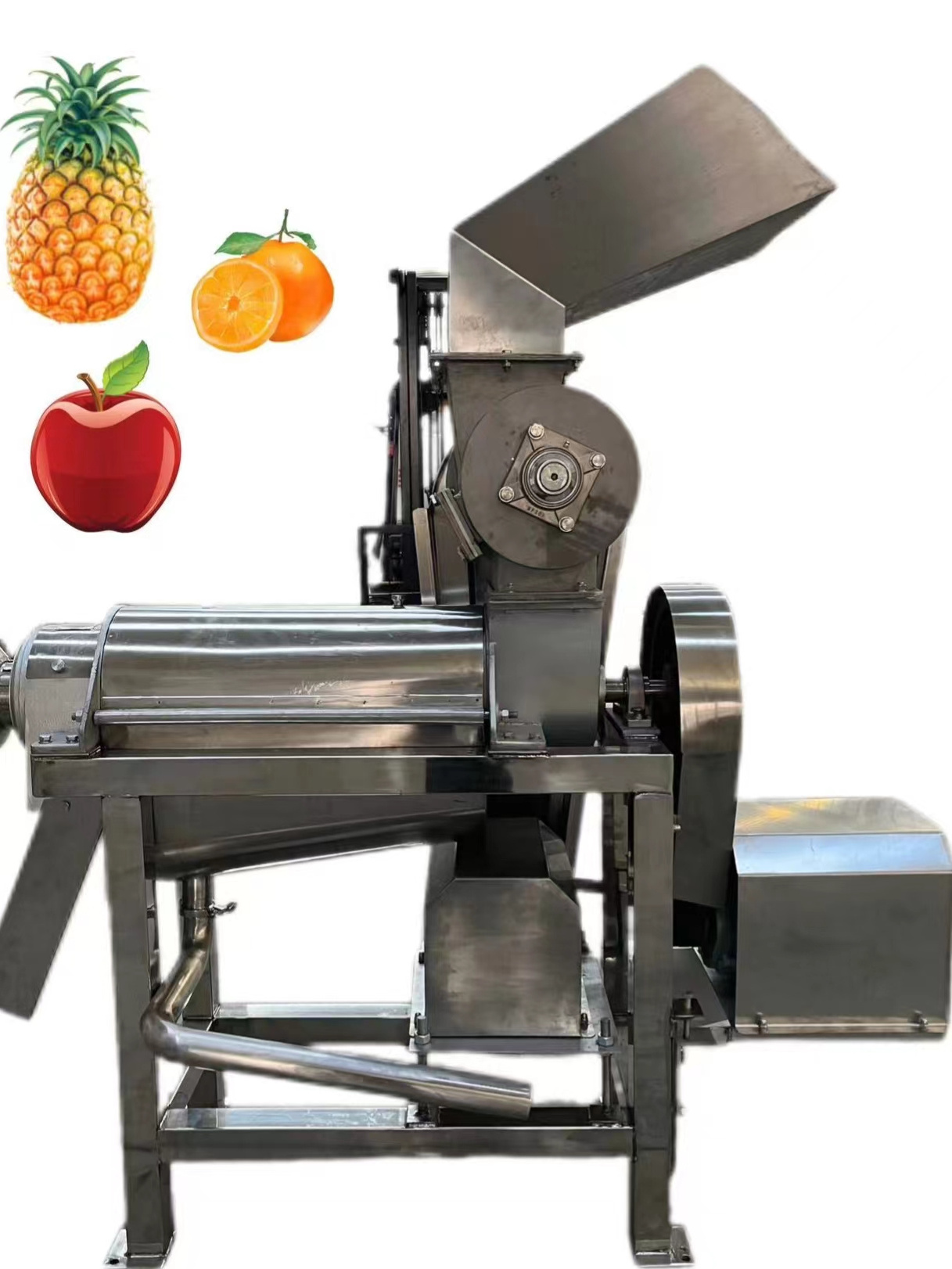 High Quality Screw Juicer Mango Juice Pulp Puree Berry Pineapple Tomato Apple Citrus Orange Fruit Processing Making Machine