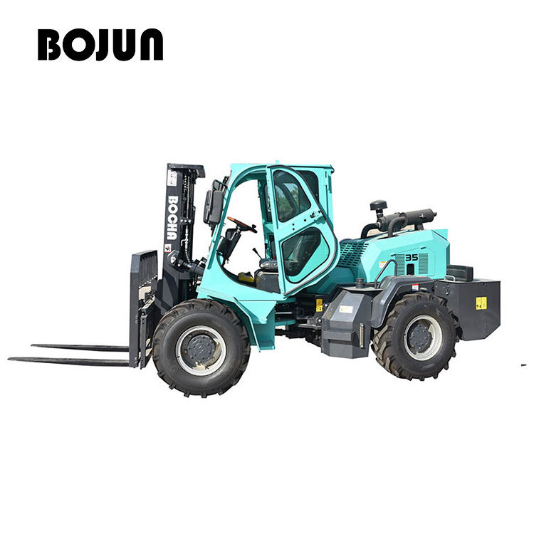 3m 5m 6m Mast Optional Forklift 3ton 3.5ton 5ton 6ton 7ton Diesel All Rough Terrain Forklift