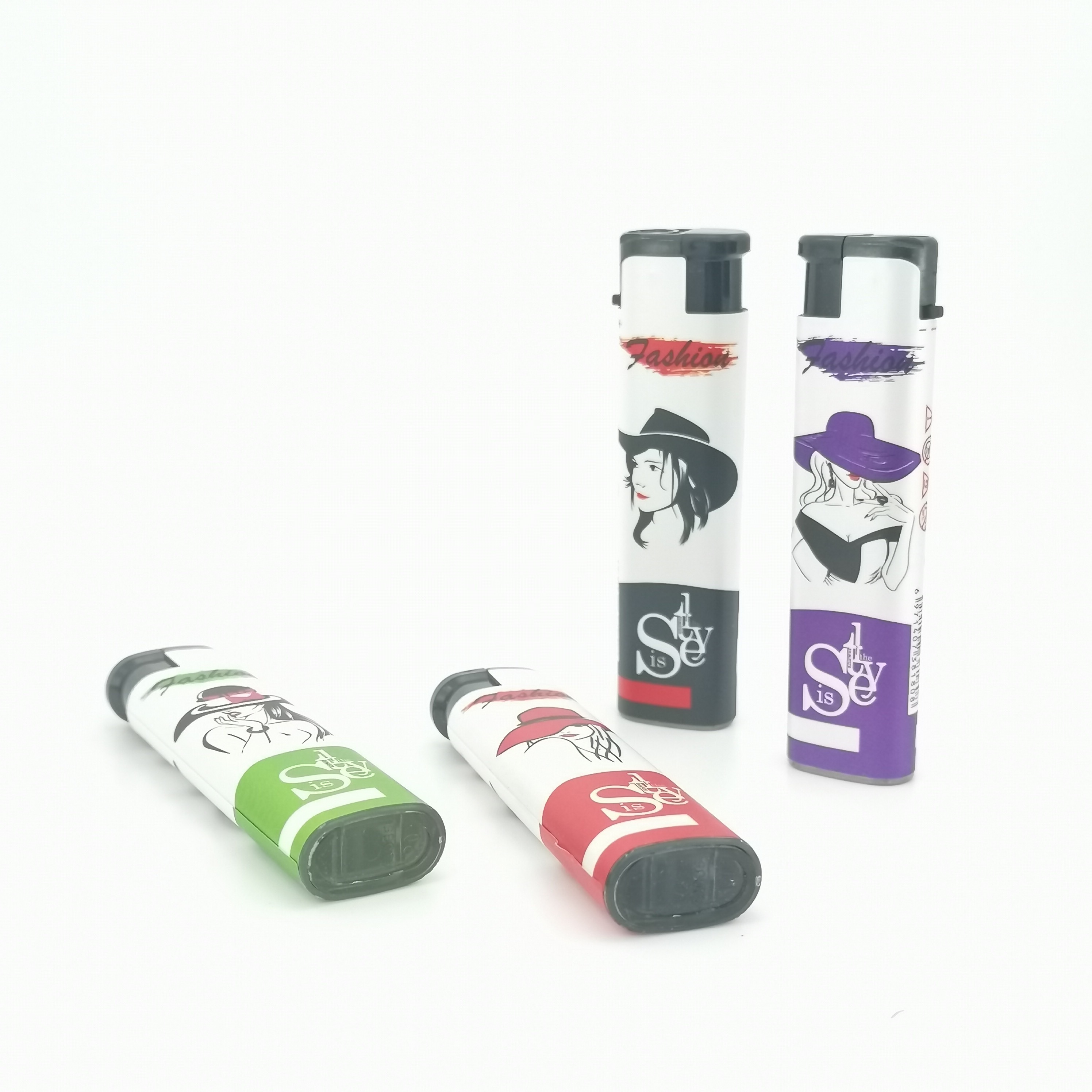 High quality lighter stickers / torch windproof lighter / black cigrate lighter model 968