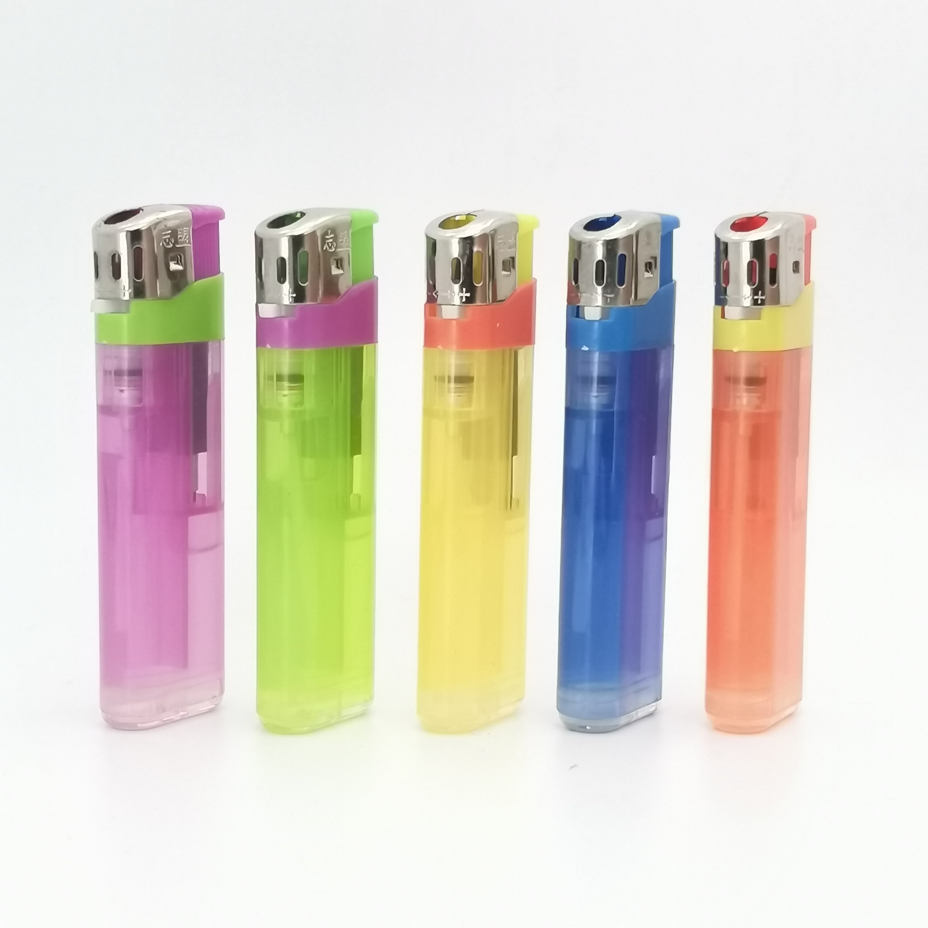 Machine for slim cigarettes tubes flints honest torch lighter transparent plastic torch 988 best quality with cost effective