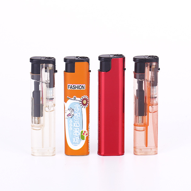 slim high quality refillable windproof  lighter sticking and wholesale price