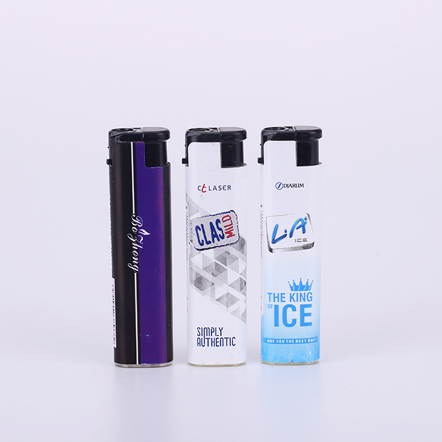 slim high quality refillable windproof  lighter sticking and wholesale price