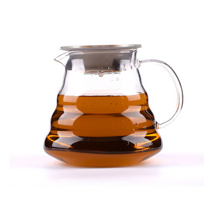 Hot Sale 60 Glass Range 300ml 500ml 700ml Coffee Pot Carafe Clear Coffee Server