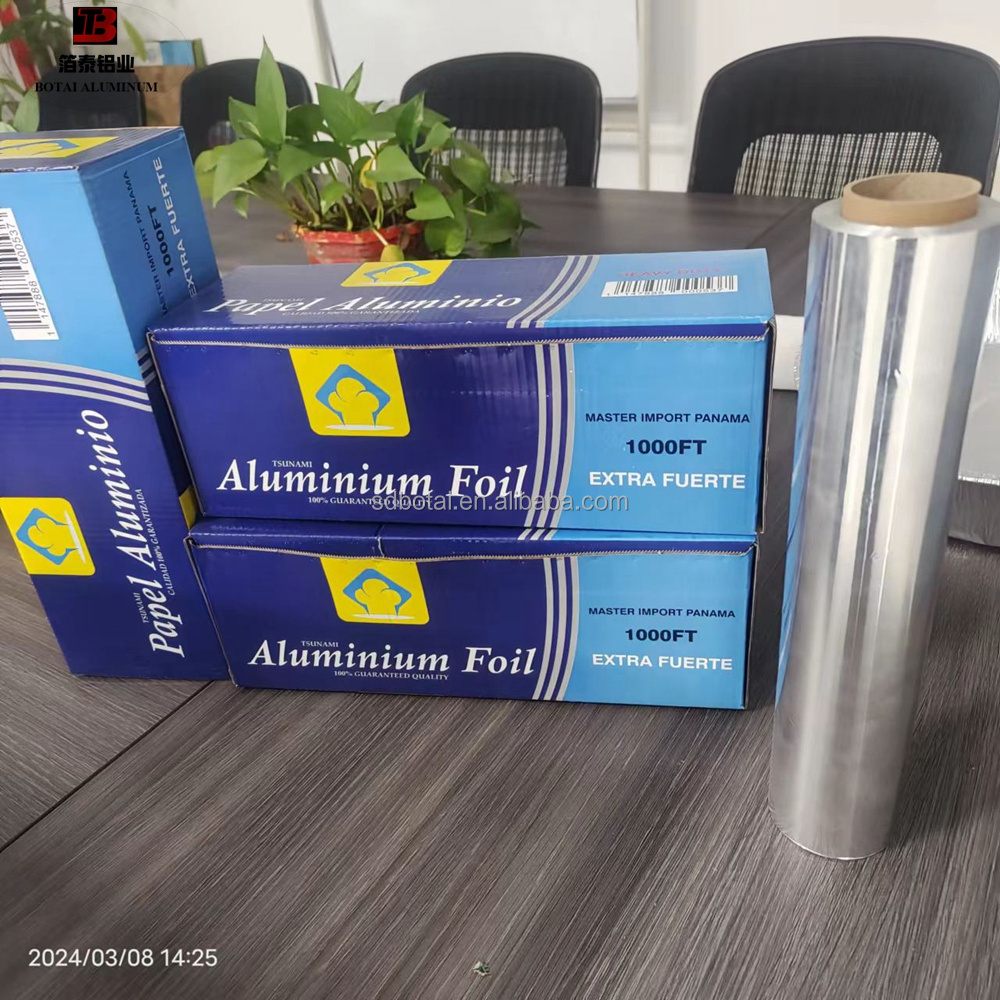 Good Alu Silver Food Grade For Kitchen Use Metal Foil 8011 Aluminium Foil Small Roll