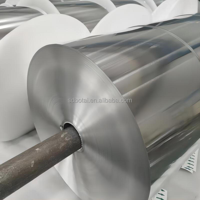 Manufacturer 8011 3003 8006 Aluminum Foil Jumbo Roll 9 Micron Aluminum Foil Roll Heavy Duty Aluminum Foil For  Food