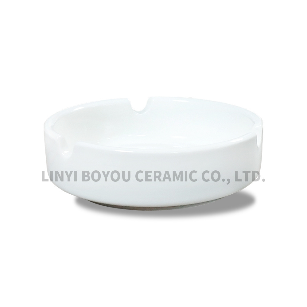 high quality white porcelain ashtray for wholesale and home your logo acceptable popular ceramic ashtray