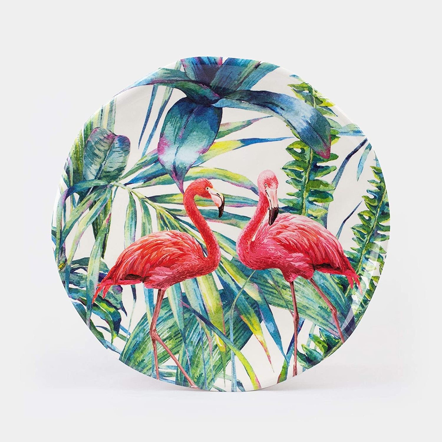 Red-crowned crane Pad-printing Porcelain dinner Plate set  Ceramic table  Plate Set Round shape porcelain plate