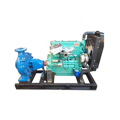 4 cylinder diesel engine 6 inch farm irrigation movable water pump