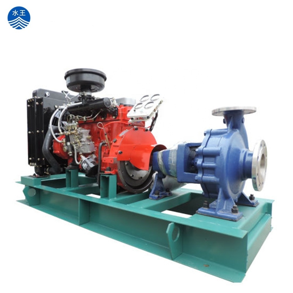 4 cylinder diesel engine 6 inch farm irrigation movable water pump