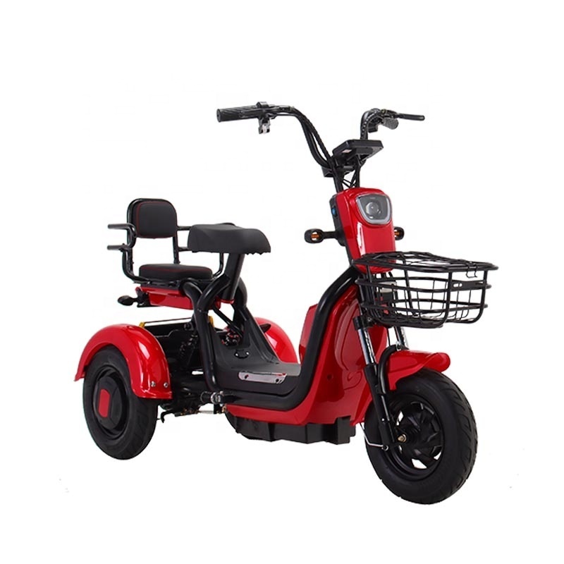 Logo can be customized tricycle safe manned back seat e electric charge