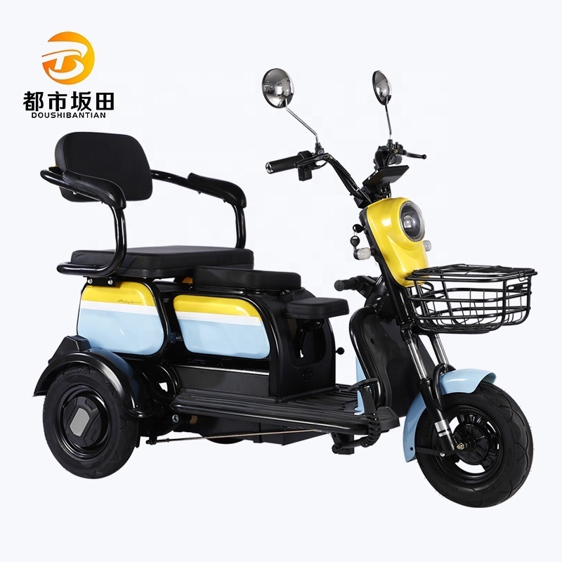 Electric 3-wheel electric bicycle electric rickshaw 600w electric motor electric tricycle motorcycle