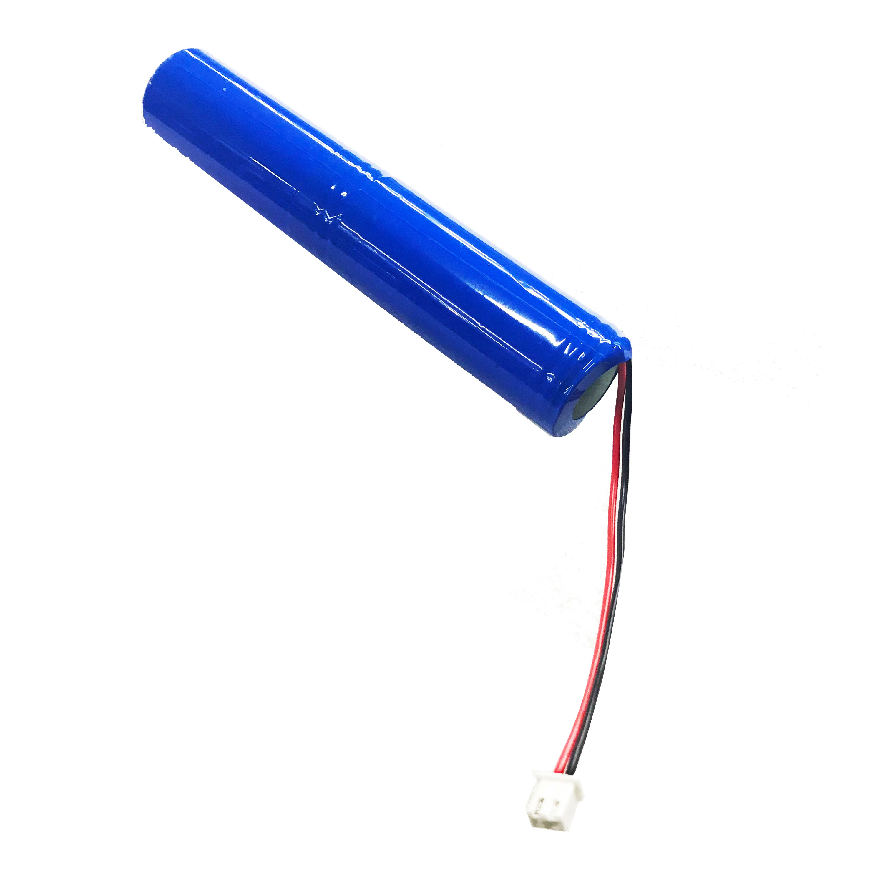 emergency light battery 18650 cell 2S1P 6.4V  1500mAh lifepo4 small battery pack for solar led light