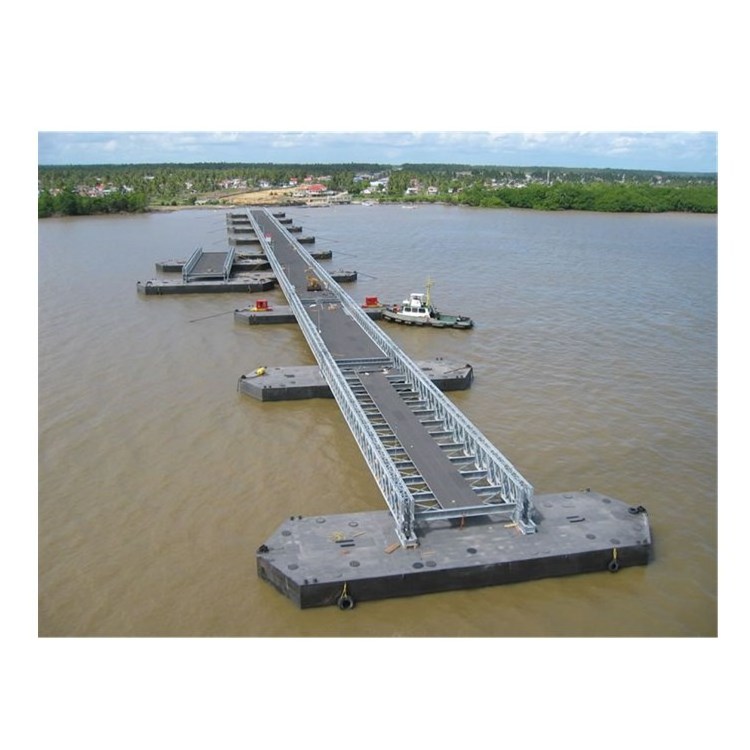 High Quality Galvanized Low Price Frame Multi Trusses Prefab Bailey Portable Steel Structure Floating Bridge