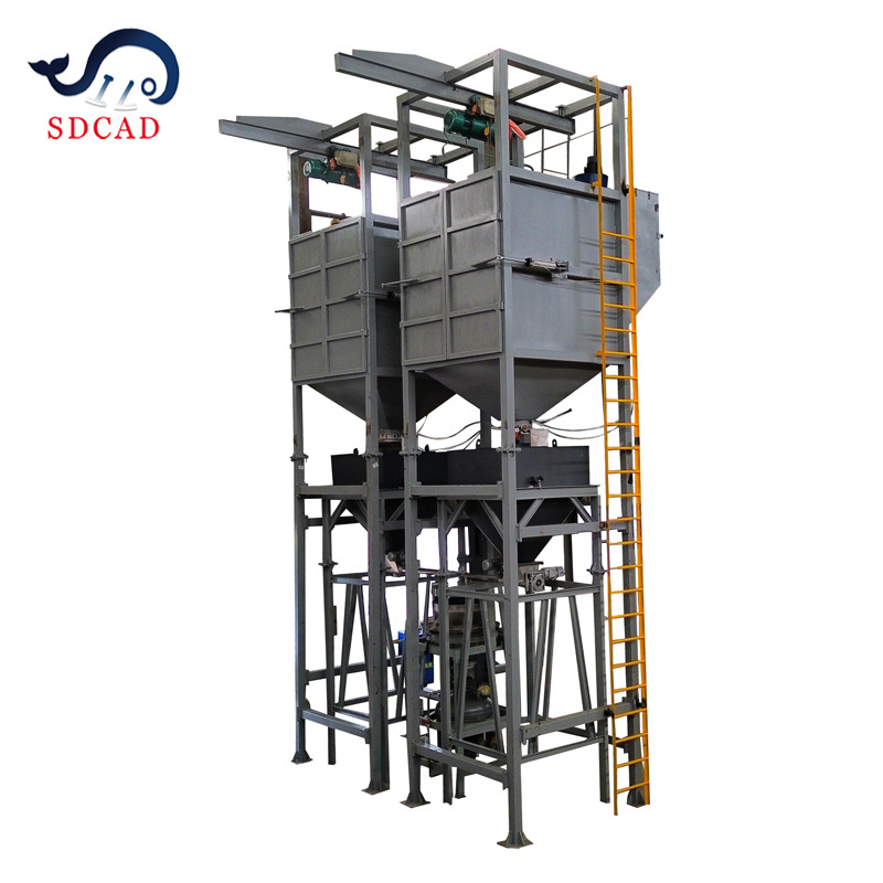 SDCAD cement silo  Lime Stone Powder Silica Sand Toner cement fertilizer ton bag unpack ton bag feeding station