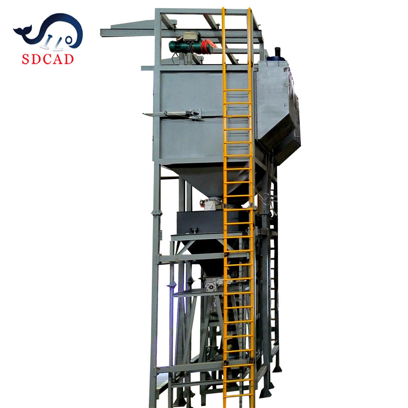 SDCAD cement silo  Lime Stone Powder Silica Sand Toner cement fertilizer ton bag unpack ton bag feeding station