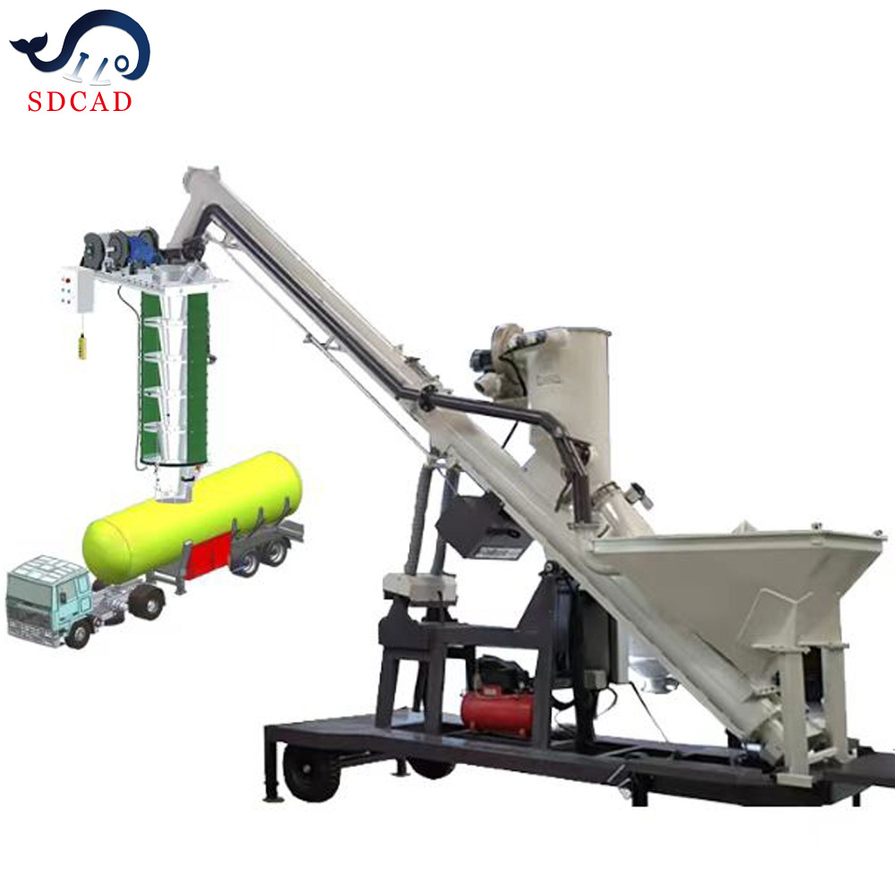 SDCAD Brand Dry ash bulk machine ash warehouse loading mobile bulk truck loading system