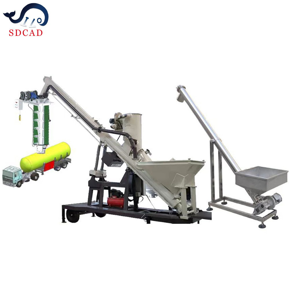 SDCAD Brand Bulk telescopic device Mobile Bulk Truck Loading Systems  bulk material loading  unloading