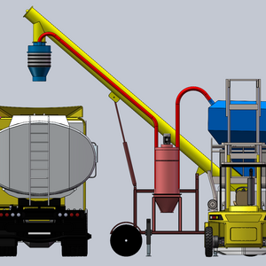 SDCAD Brand Bulk telescopic device Mobile Bulk Truck Loading Systems  bulk material loading  unloading