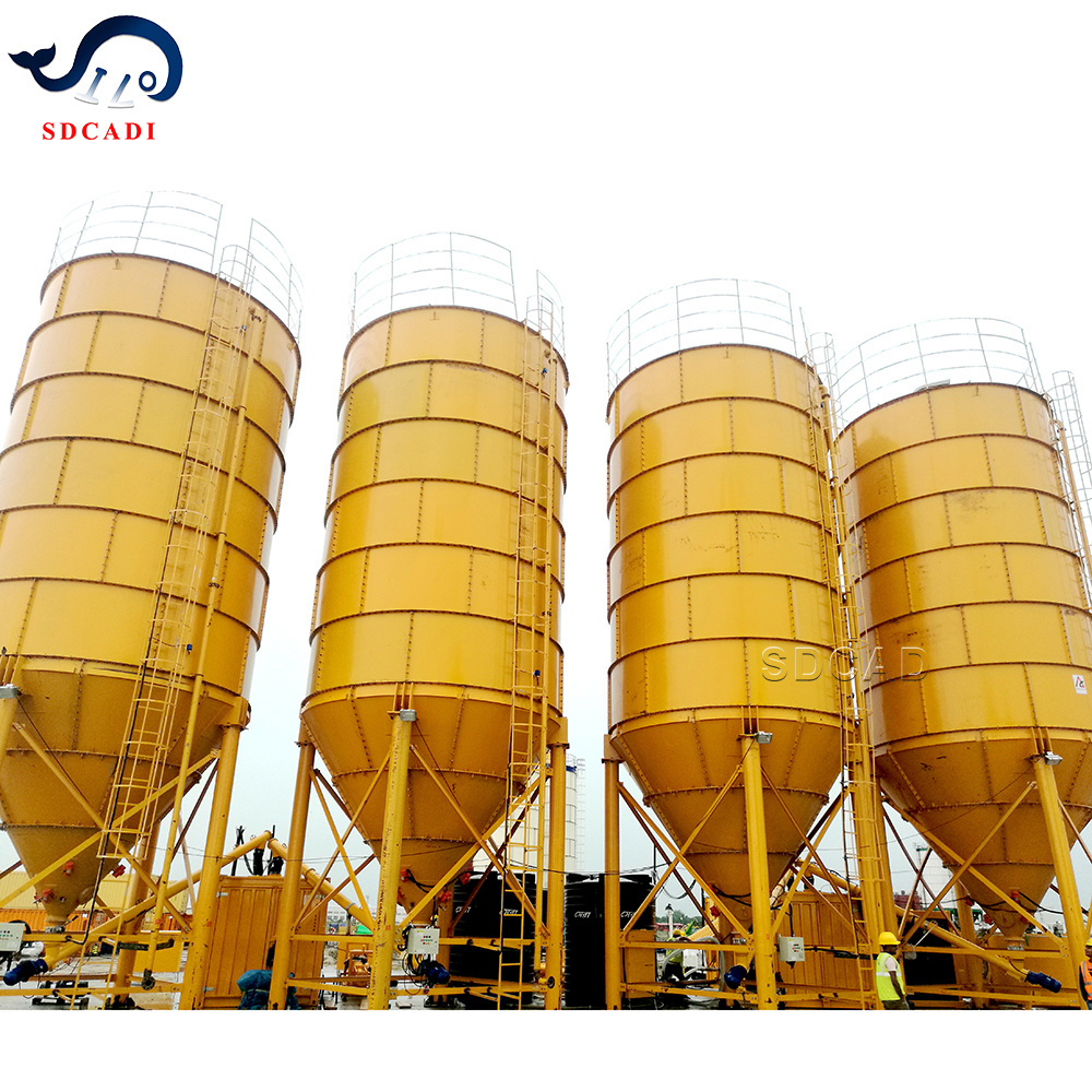 SDCADI Brand profession customized 100 ton mini steel concrete vertical cement silo used