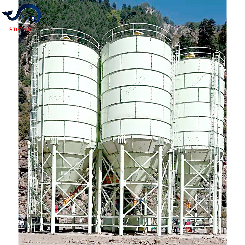 SDCAD Special customization 20 ton cement silo feed  powder silo 20 your silo cement