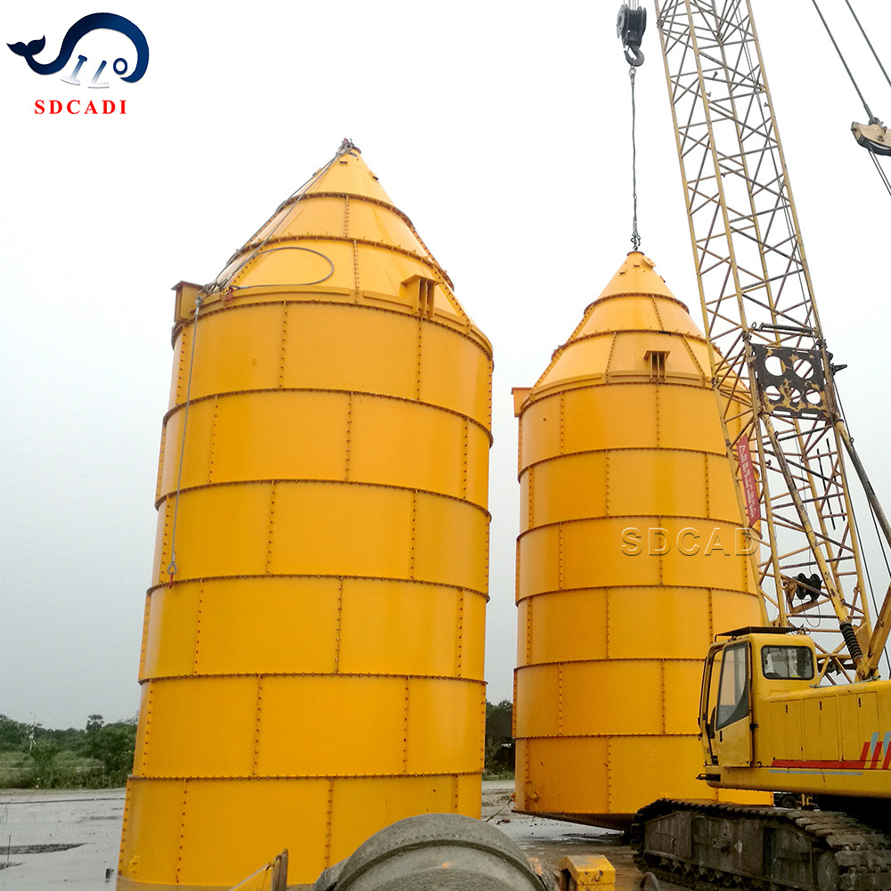 SDCADI Brand profession customized 100 ton mini steel concrete vertical cement silo used