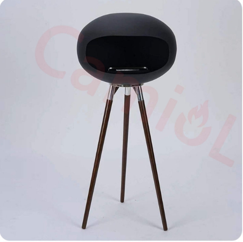 Morden Indoor Heaters Fire Pit Sphere Oval Smokeless Bio Ethanol Freestanding Fireplace