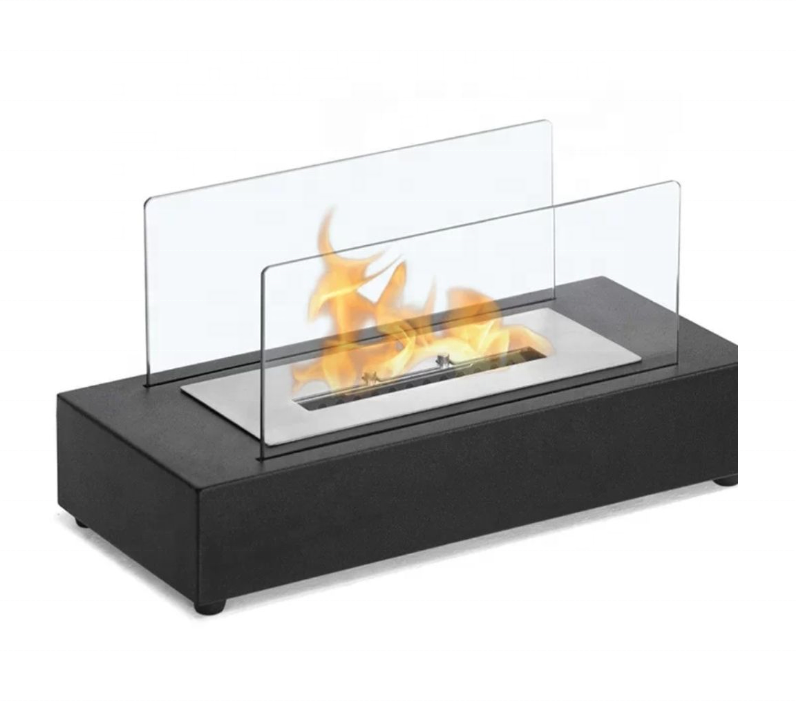 Tabletop Fireplace Bio-Ethanol Fire Pit, Indoor Outdoor Portable Fire Bowl Pot Ventless Fireplace