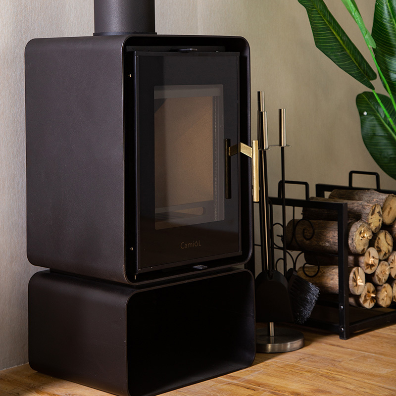 Wood Stoves Type and Cold Rolled Steel Material wood boiler stove indoor fireplace cheap price