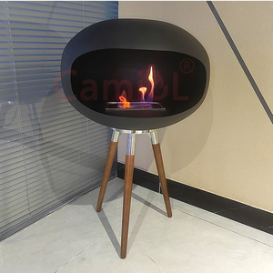 Good Quality Freestanding Bioethanol Fireplace Alcohol Burner Stove Fire Pit Smokeless Indoor Ethanole Fireplaces