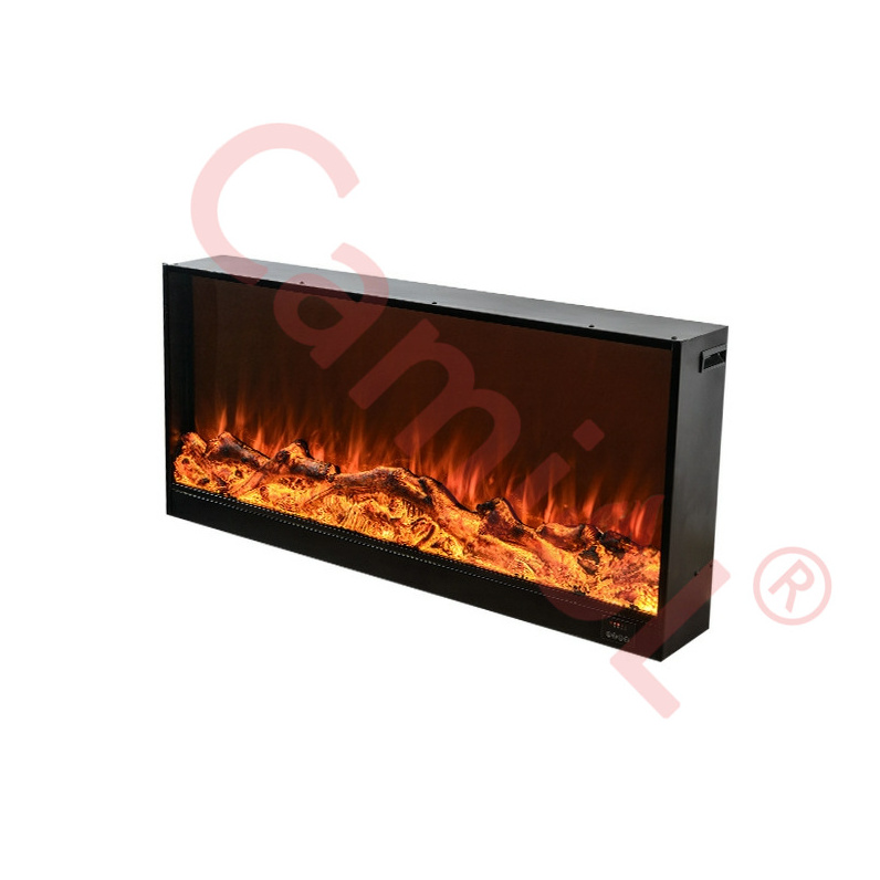 Wholesale 40 50 60 inch Indoor Remote Control Fire Place LED Flame Home Decor insert electric fireplaces