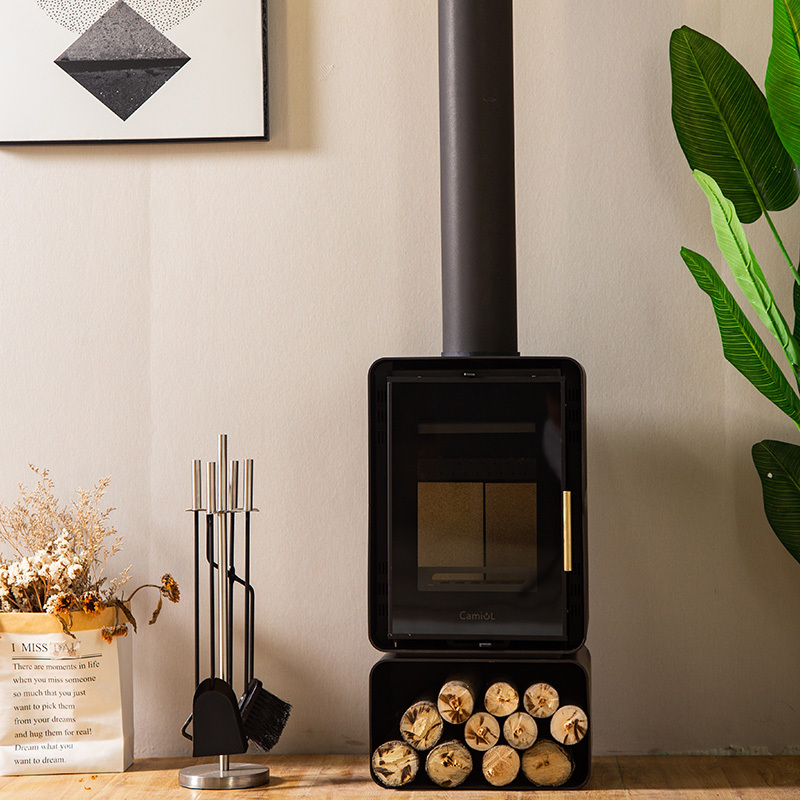 Wood Stoves Type and Cold Rolled Steel Material wood boiler stove indoor fireplace cheap price