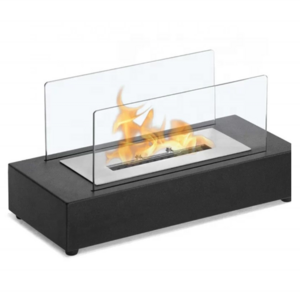 Rectangular Tabletop Fire Bowl Pot Portable Tabletop Fireplace Clean Burning Bio Ethanol Ventless Fireplace