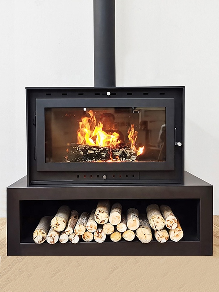 Modern design wood fireplace From China Supplier Hot Sale Cast Iron Wood Wooden Fireplace