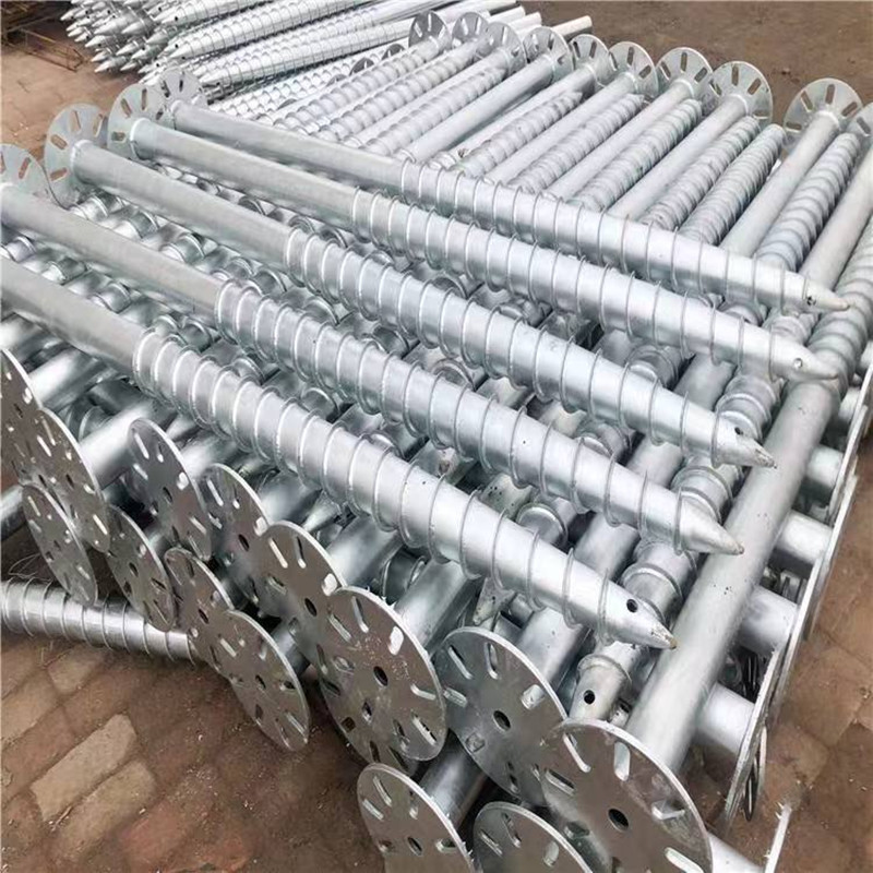 Spiral Screw For Foundation For House Production Fence Ground Ground Helical Pile