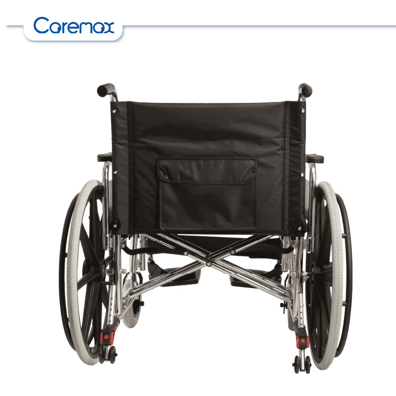 Caremax factory price high quality homecare chair wheel seat manual stainless steel wheelchair