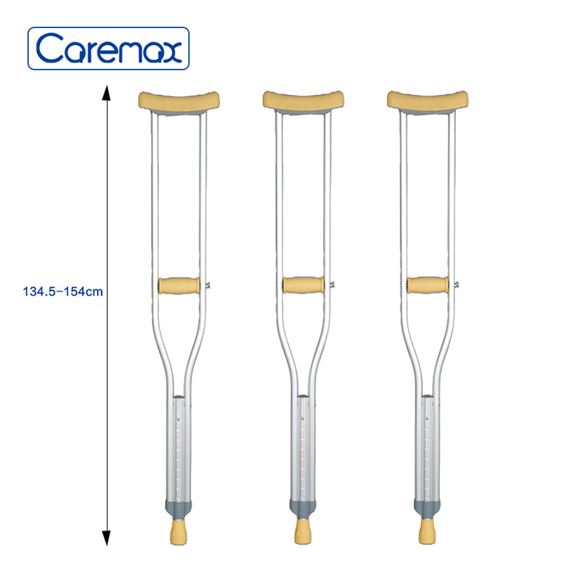 Multiple sizes Handicapped Disabled Walking Canes Adjustable Aluminum Underarm Elbow Crutches