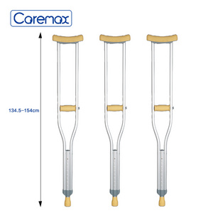 Multiple sizes Handicapped Disabled Walking Canes Adjustable Aluminum Underarm Elbow Crutches