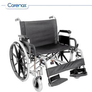 Caremax factory price high quality homecare chair wheel seat manual stainless steel wheelchair