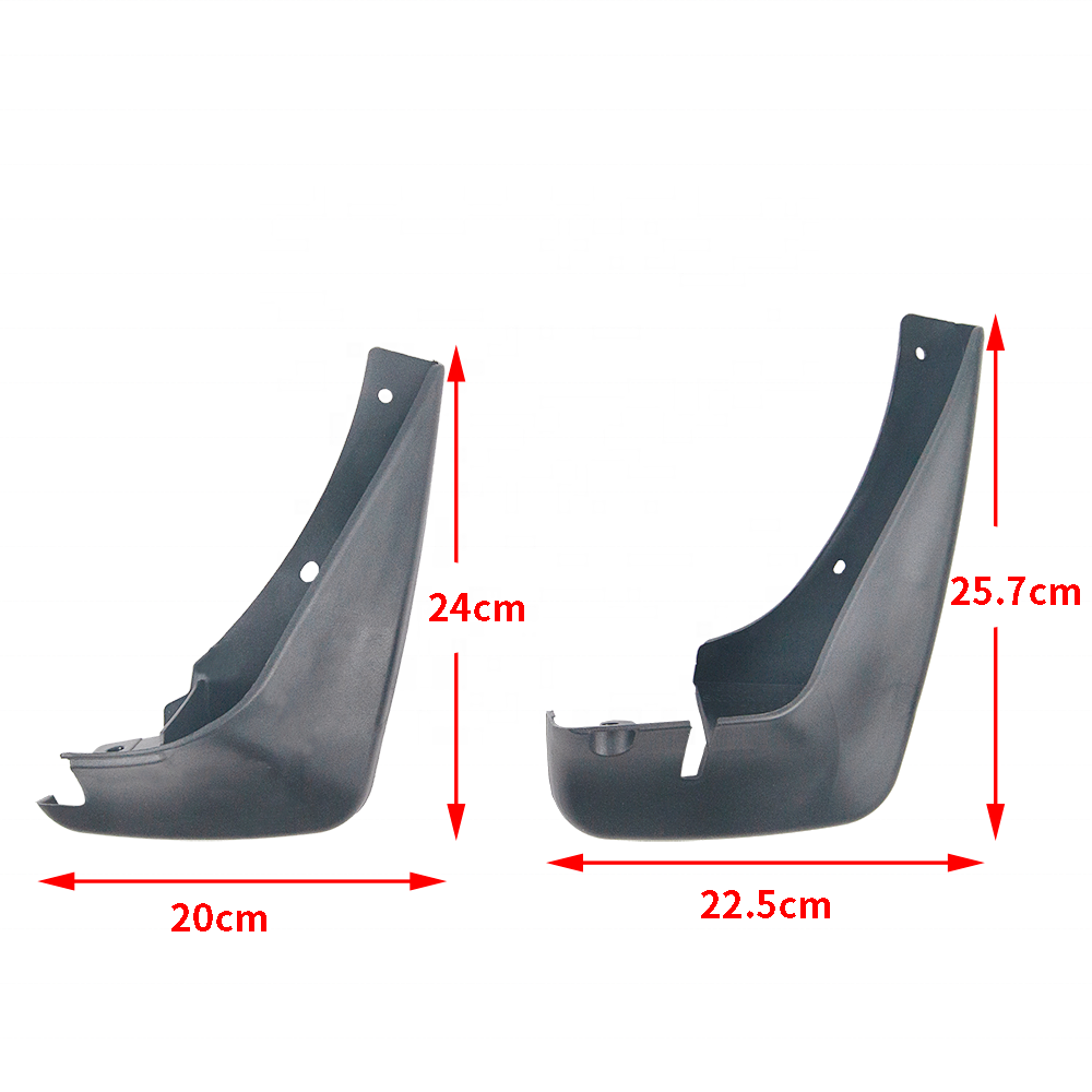 Auto Accessories Car Part Mud Custom Universal Car Mud Flaps Plastic Fender Splash Flare 4 Pieces Car Mud Flap