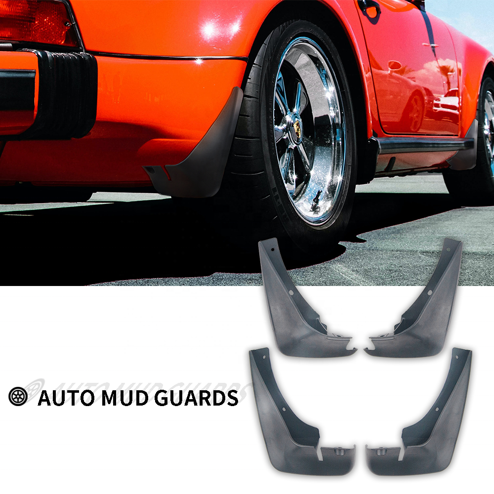 Auto Accessories Car Part Mud Custom Universal Car Mud Flaps Plastic Fender Splash Flare 4 Pieces Car Mud Flap