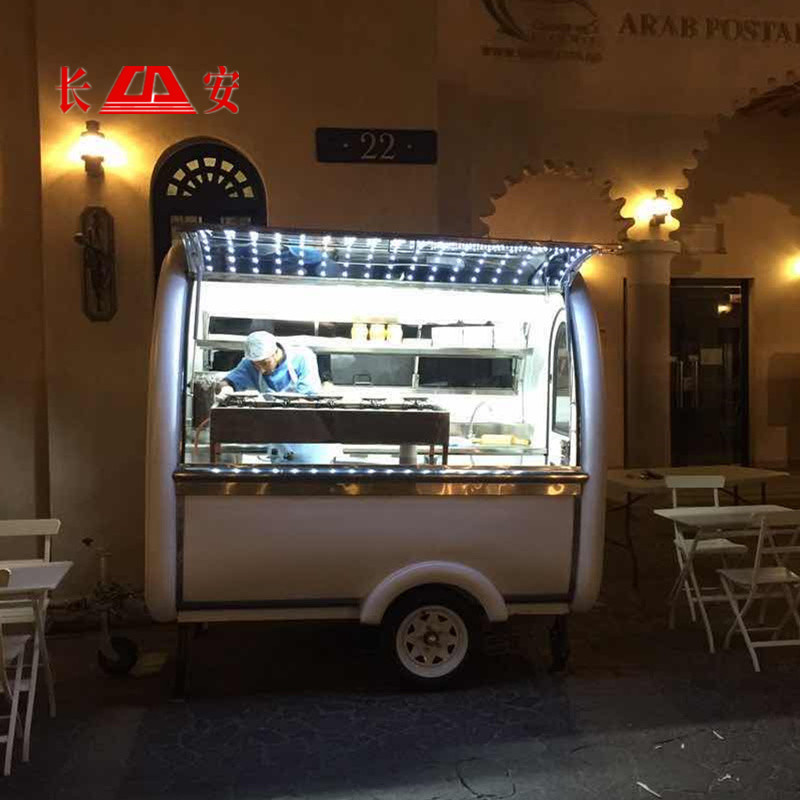 Mobile Classic Small Car Vending Trailer Container Van Coffee Shop Food Van Wood Cart Coffee Truck For Sale