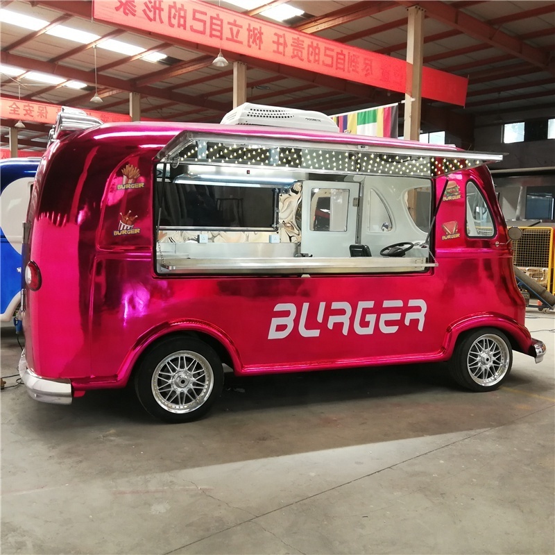 High quality  mobile electric food truck mini food truck usa europe bbq ice cream hot dog small vintage  food truck