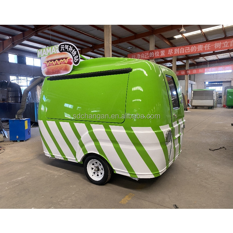 LED Lights Electric Motor Used Restaurant Equipment Boler Food Caravan with Kitchen Truck Street Mobile Restaurant Fruit Truck