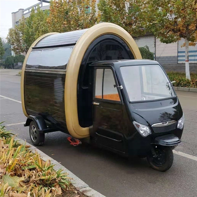 Electric tricycle food cart snack selling cart for sale