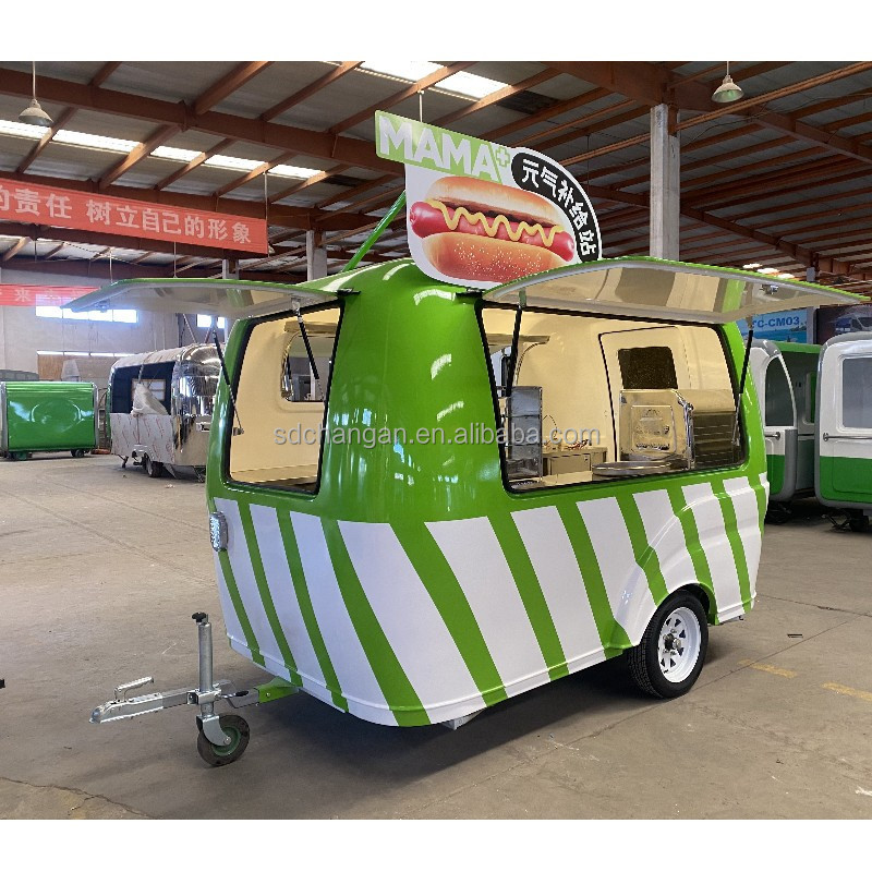 Ante fiberglass food truck camping mobile kitchen restaurant car fast food caravan car drink concession pizza food trailer